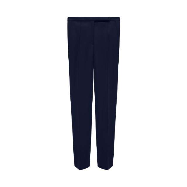 Klassisk lang buks - Navy - Strech -