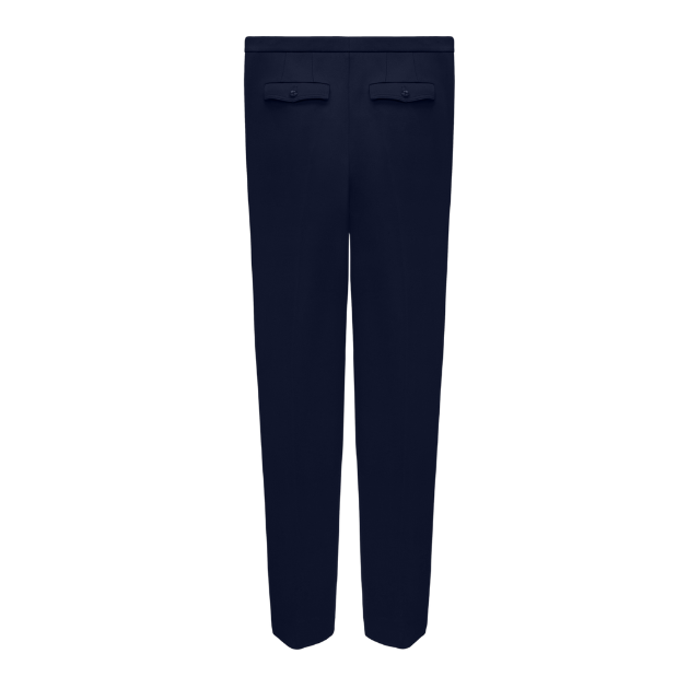Klassisk lang buks - Navy - Strech -