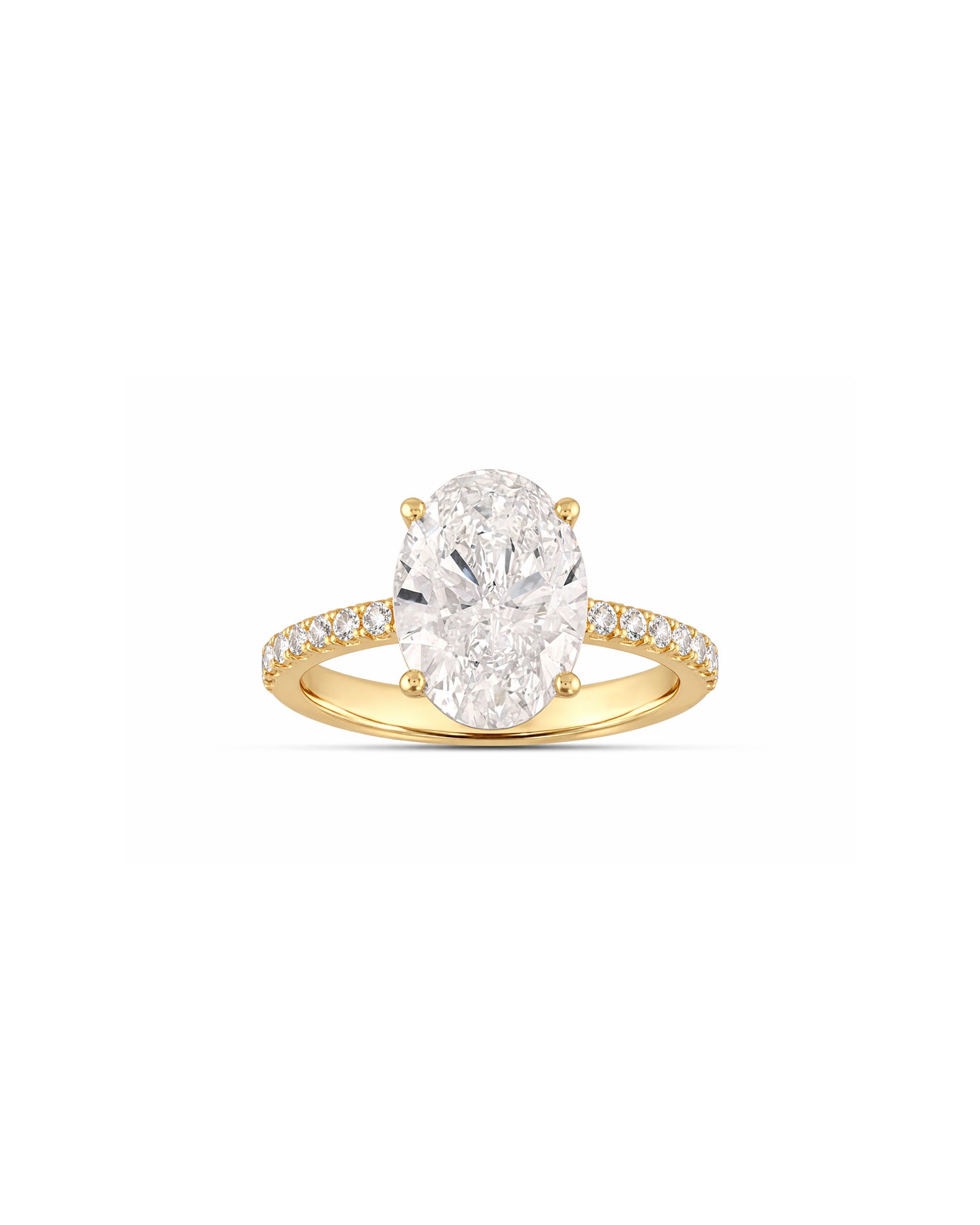Eternity ring 5 carat diamant gult guld