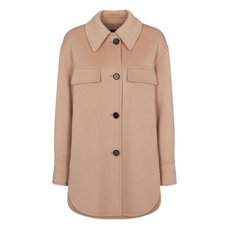 Skjortejakke - Arma - Emma - Uld - Dark Beige