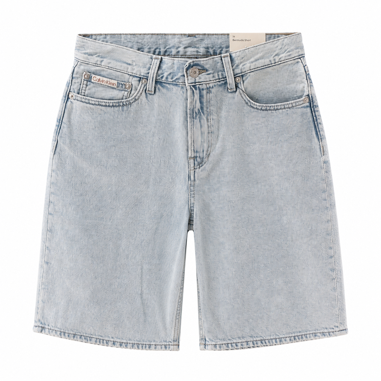 Calvin Klein - Bermudashorts - Mid waist - Bleget -