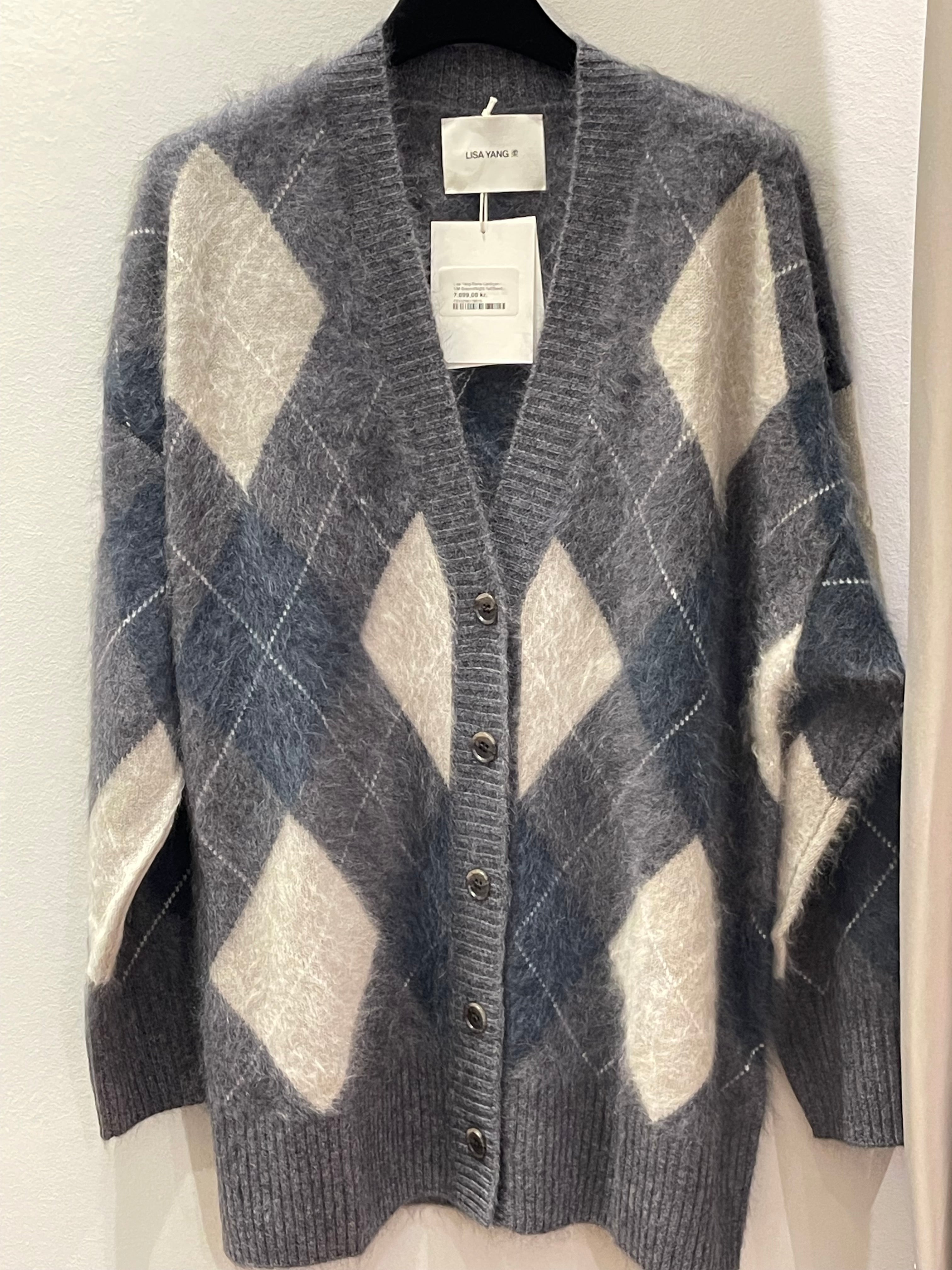 Elaria Cardigan - Børstet Cashmere - Harlekinternet - Graphit