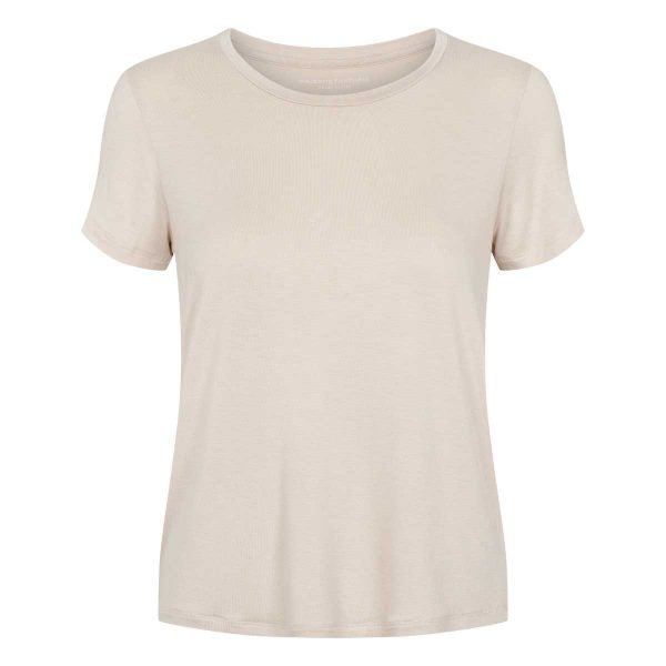 T-shirt - cream - rund hals