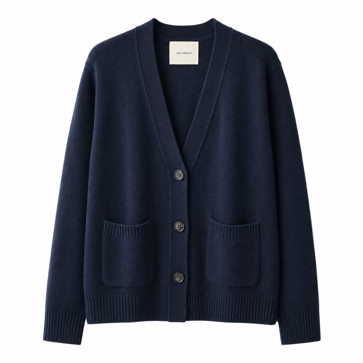 Danni Cardigan - Lisa Yang - Navy - Cashmere
