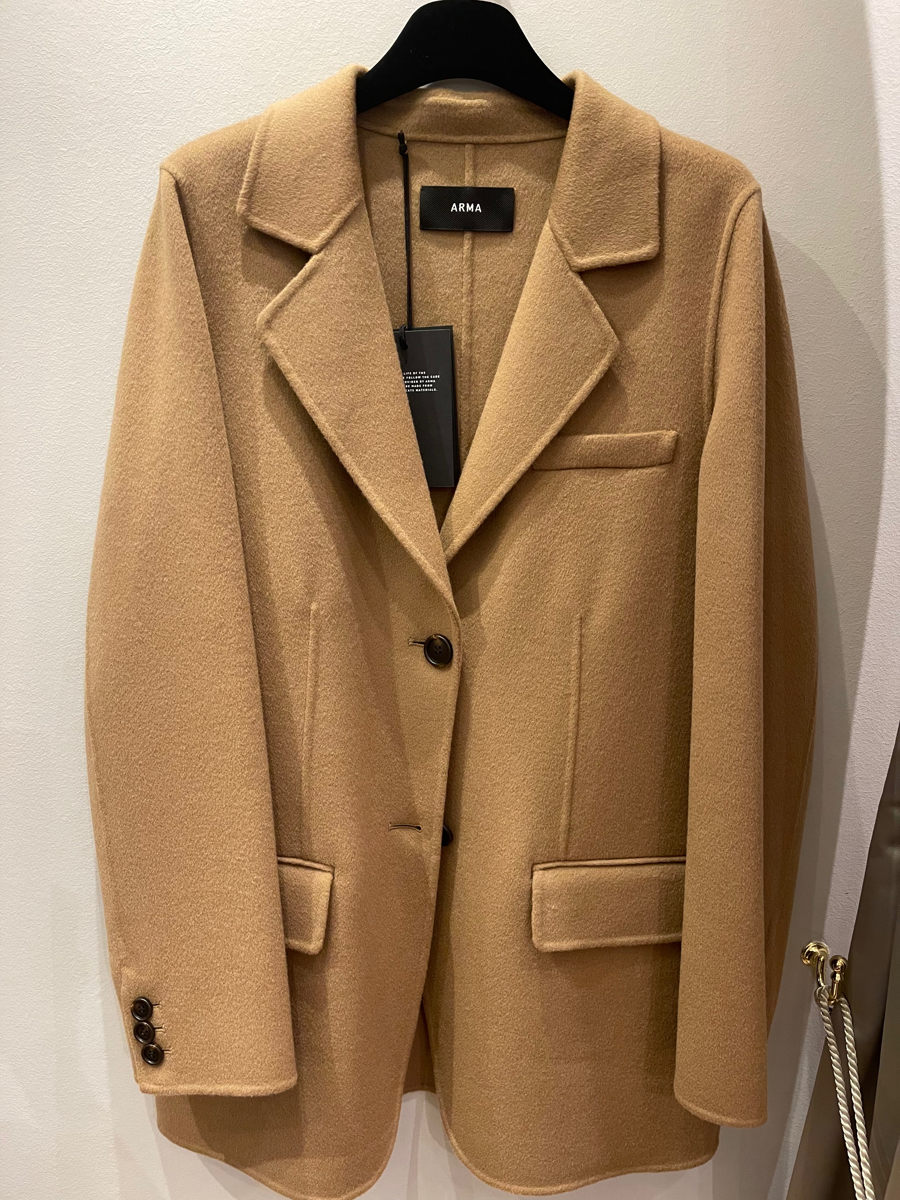 Blazer - Uld - Klassisk - Luna - Mørk Beige