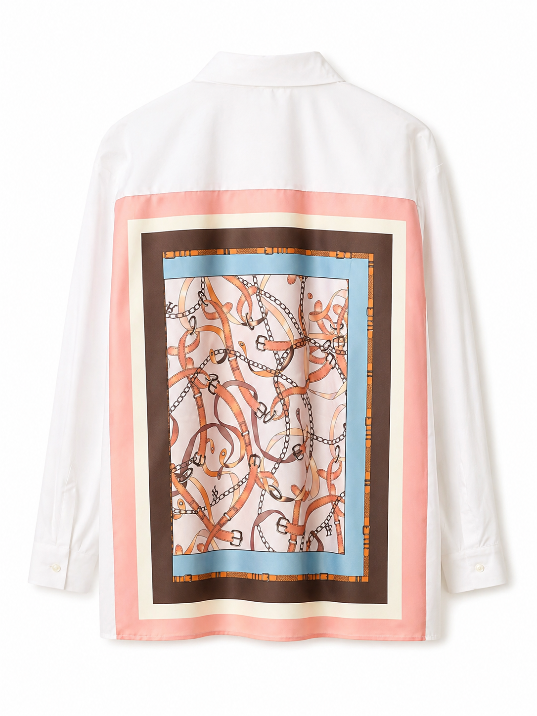 Sophie - Robert Friedman - Skjorte - hvid - rosa detaljer ryg -