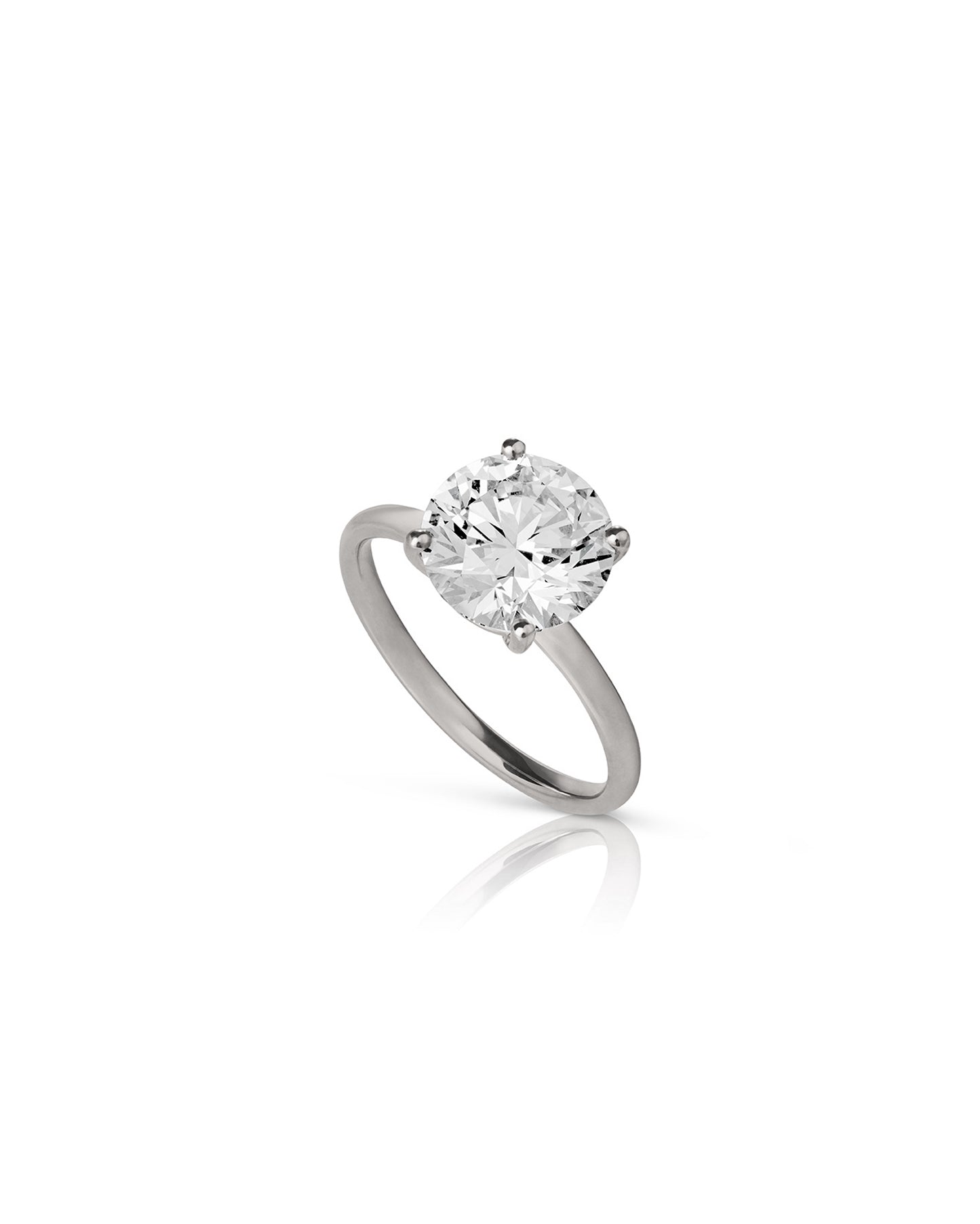 Ring - Solitaire - 3 ct. - Hvidguld