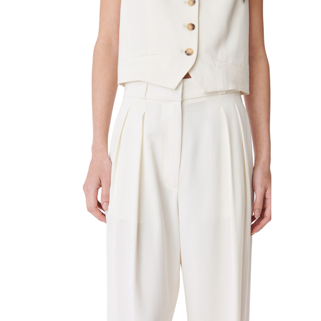 Bjorn - Bukser - Creme - brede ben