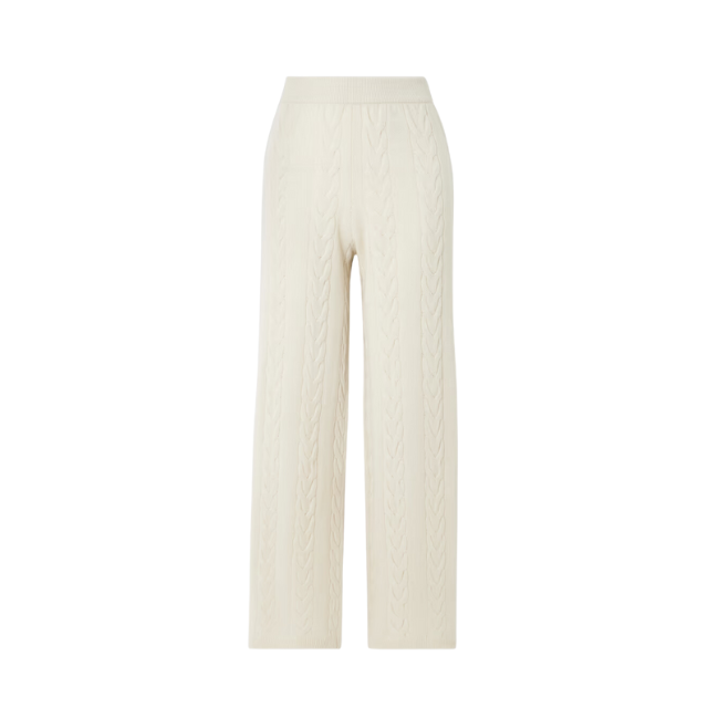 Dagny - Trousers - Kabelstrik - Cashmere - Cream - Lisa Yang