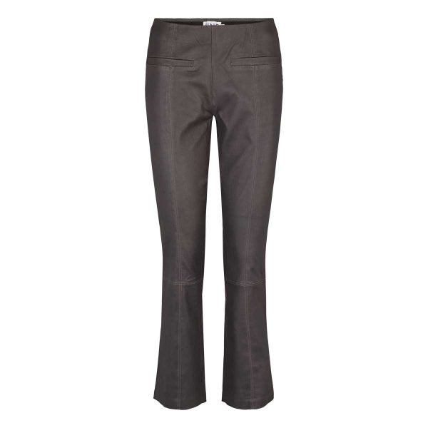 Ally - Cropped pant - Charcoal - Skindbukser