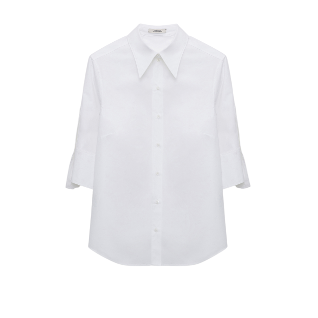 Poplin Power Blouse - Skjorte - Hvid