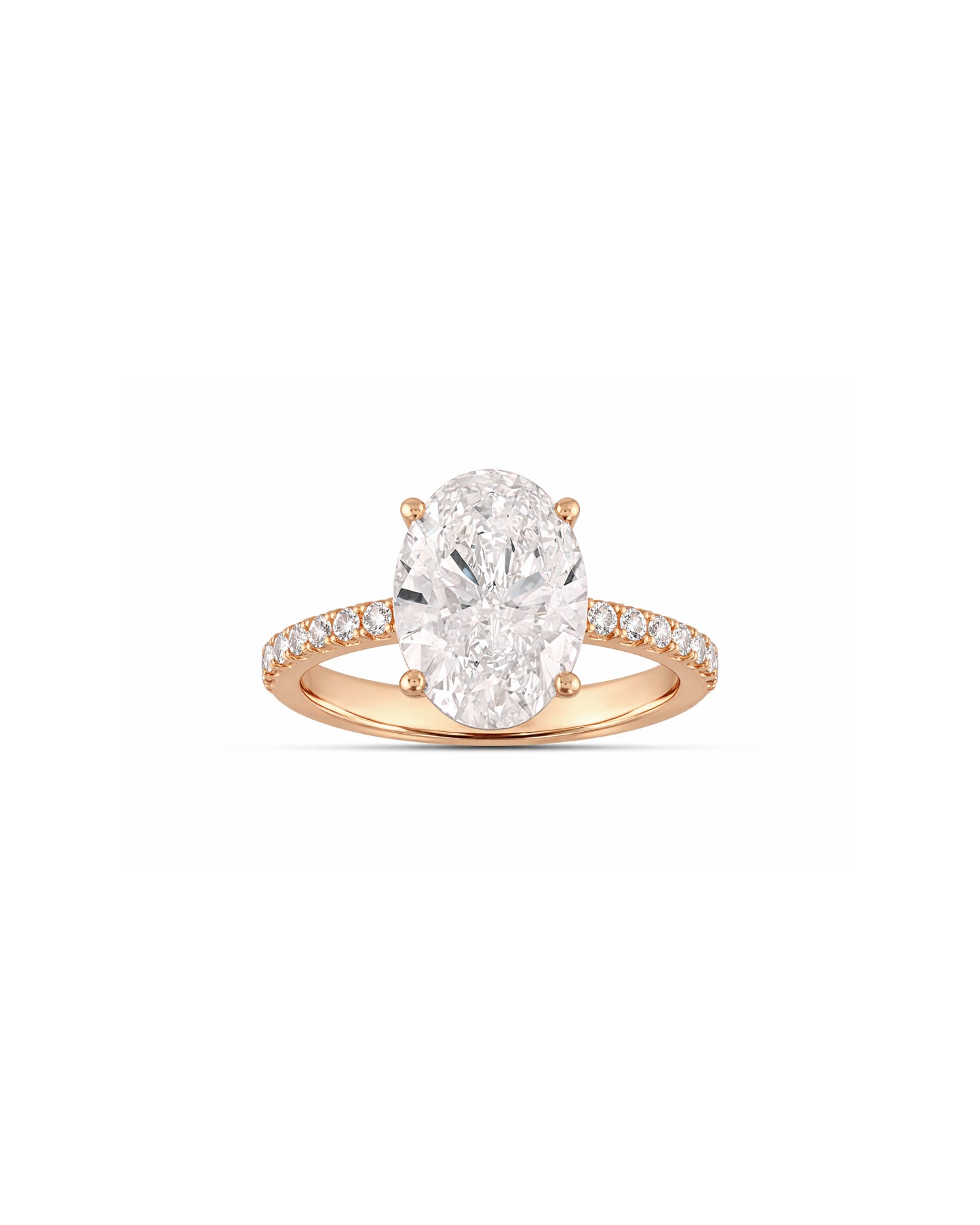 Eternity ring 5 carat diamant rosaguld