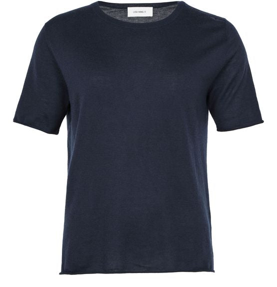 Lisa Yang - Kortærmet - T- Shirt - Ari - Kasmir - Navy -