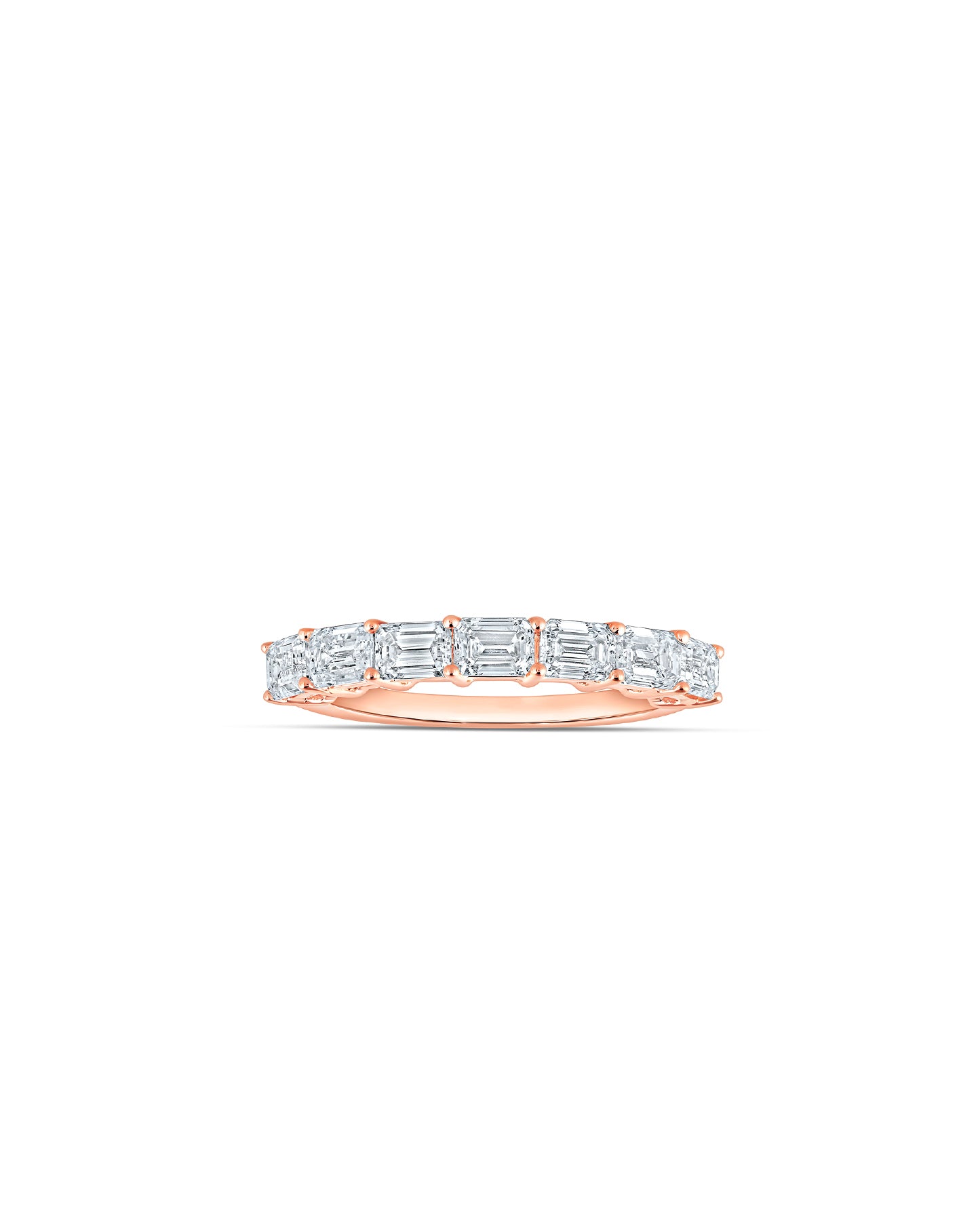 Ring -  baguette - rosaguld