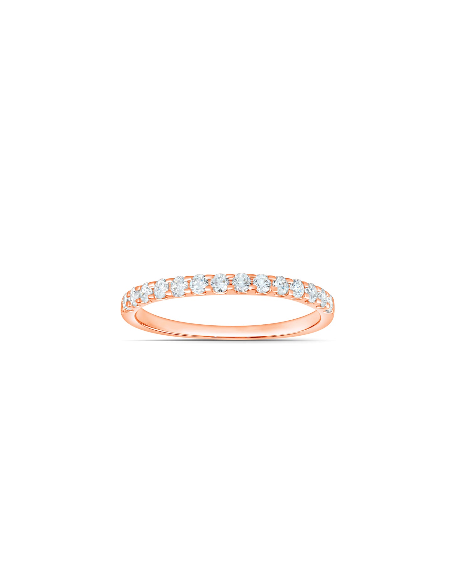 Ring -  Eternity - 0.5 ct - diamanter - rosa guld