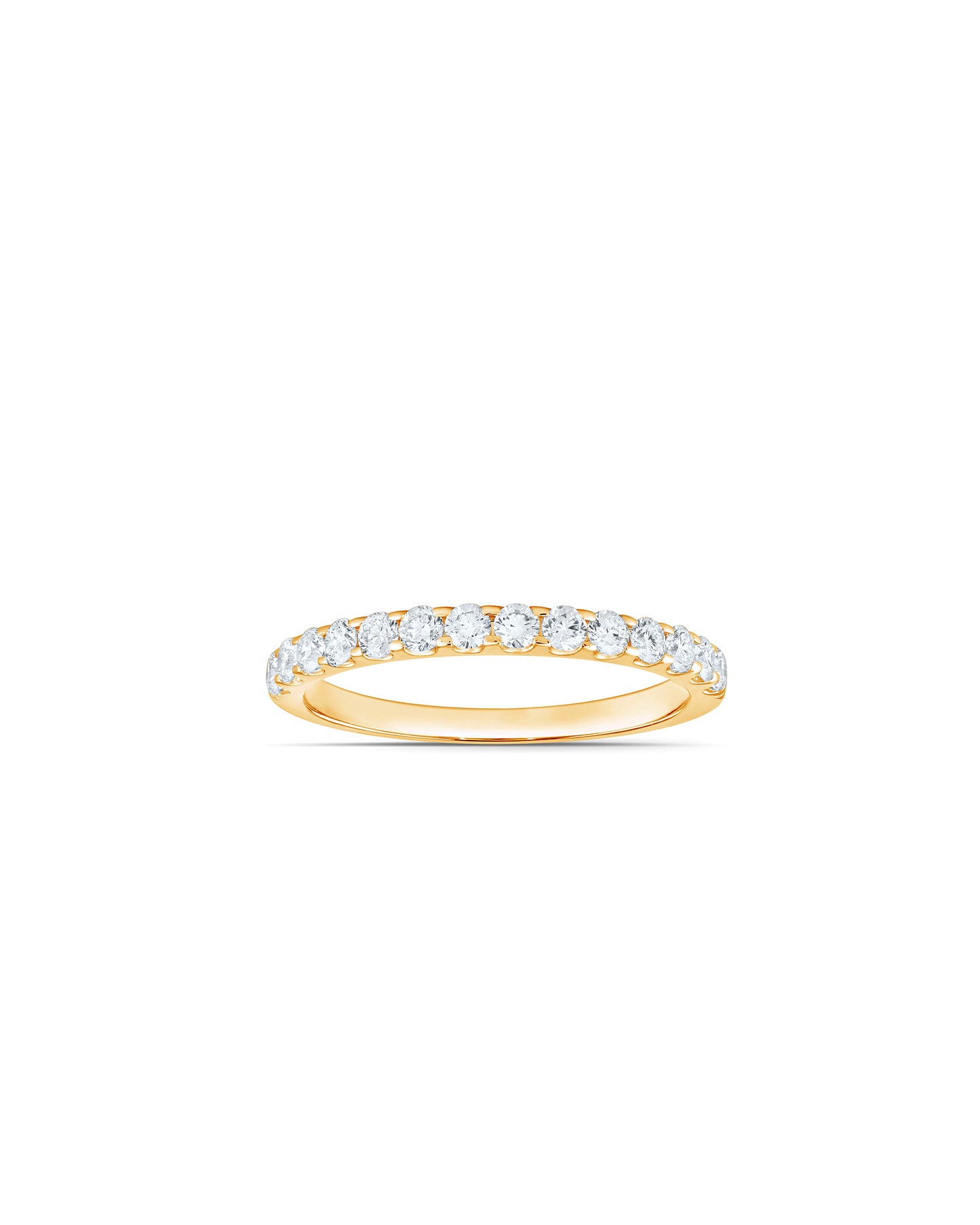 Ring -  Eternity - 0.5 ct - diamanter - gult guld