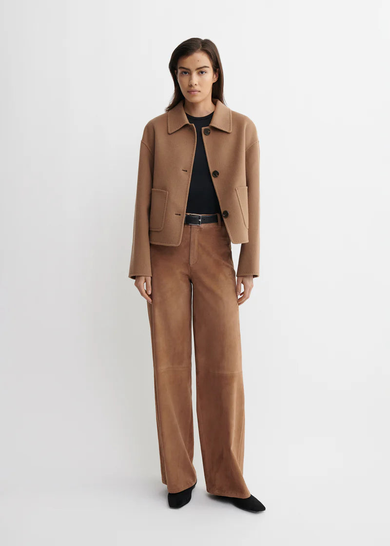 Kort Uldjakke - Kerry - Mørk Beige -