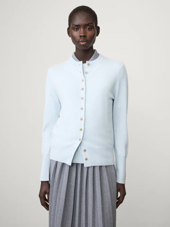 Cardigan - Nellia - Cashmere - Lyseblå