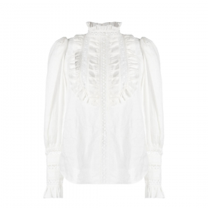 Kaleidoscope - Skjorte - White - med blonder