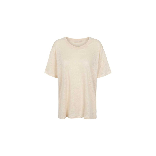 Tasna - T-shirt - beige - rund hals