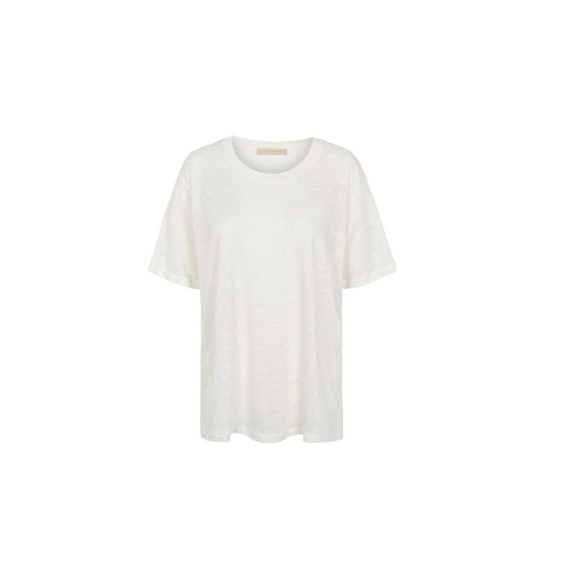 Tasna - T-shirt - White - rund hals