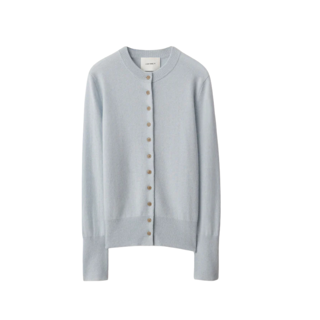 Cardigan - Nellia - Cashmere - Lyseblå