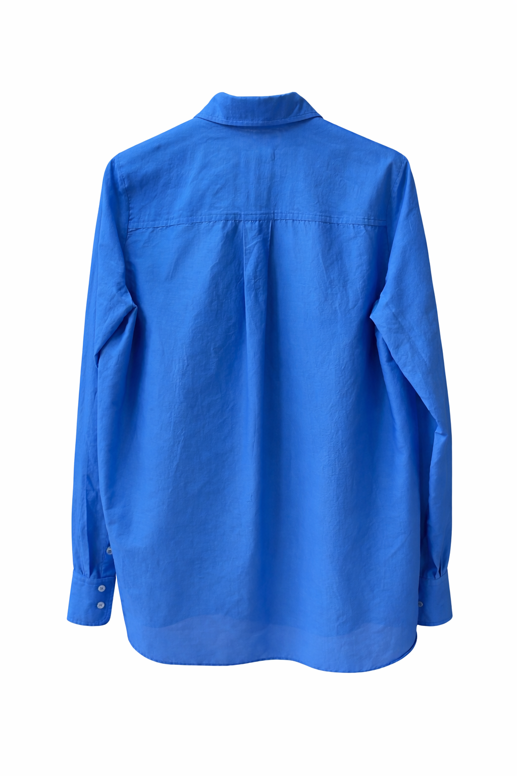 Tittatc - Klassisk Skjorte - silke og bomuld - Blå -