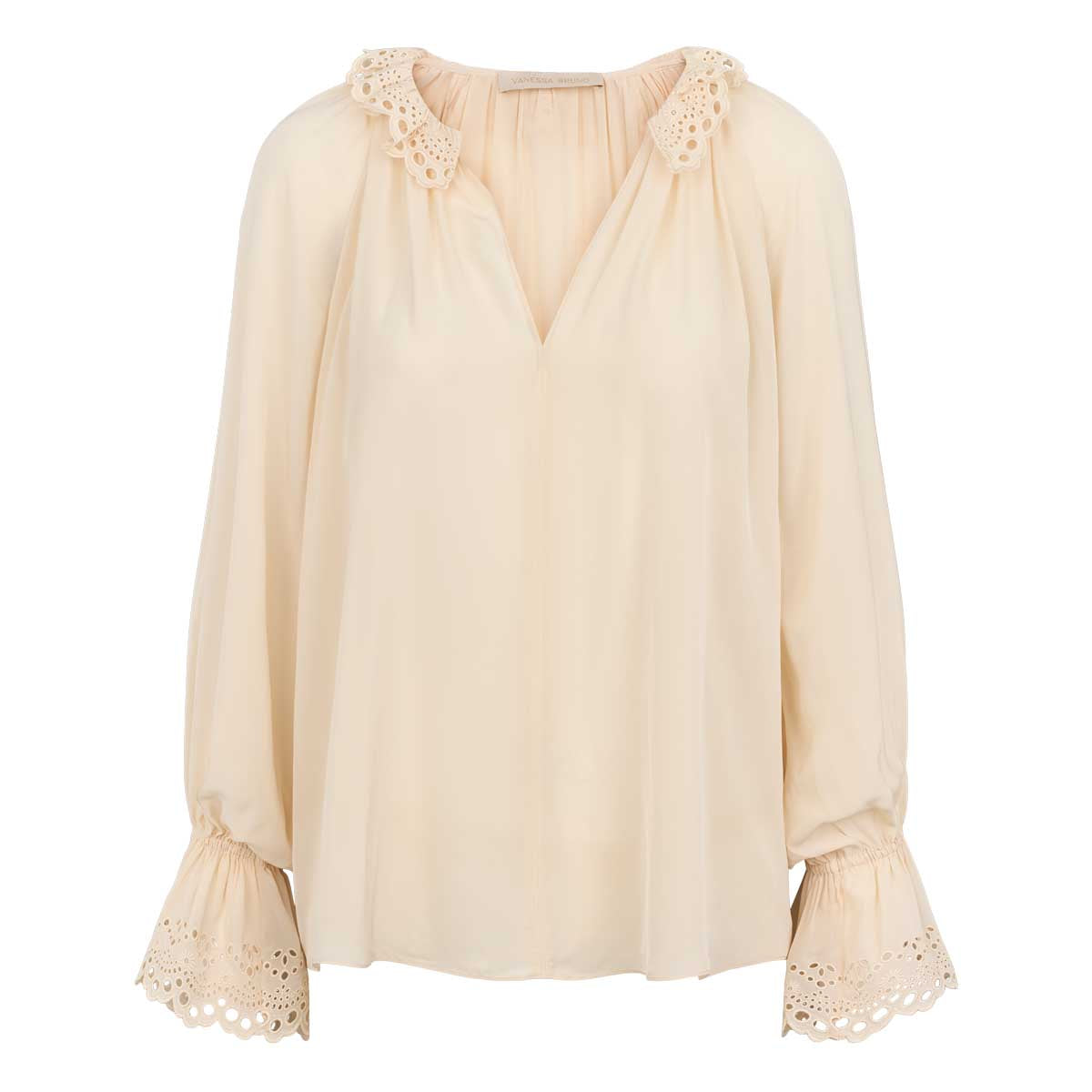 Delio -  Blouse - Cream - Visocse